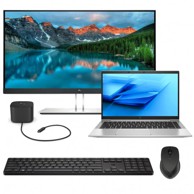 HP EliteBook 840 G7 + HP E24i G4 24'' monitor + ThunderBolt Dock + HP bluetooth miš + tipkovnica, srebrni - obnovljen / Core i5, 16 GB, 240 GB SSD, 14,1"